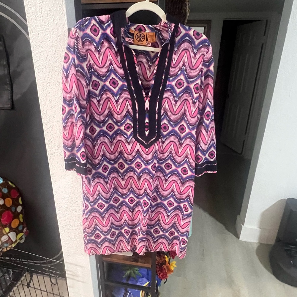 Tory Burch Multicolor Zigzag Tunic dress
